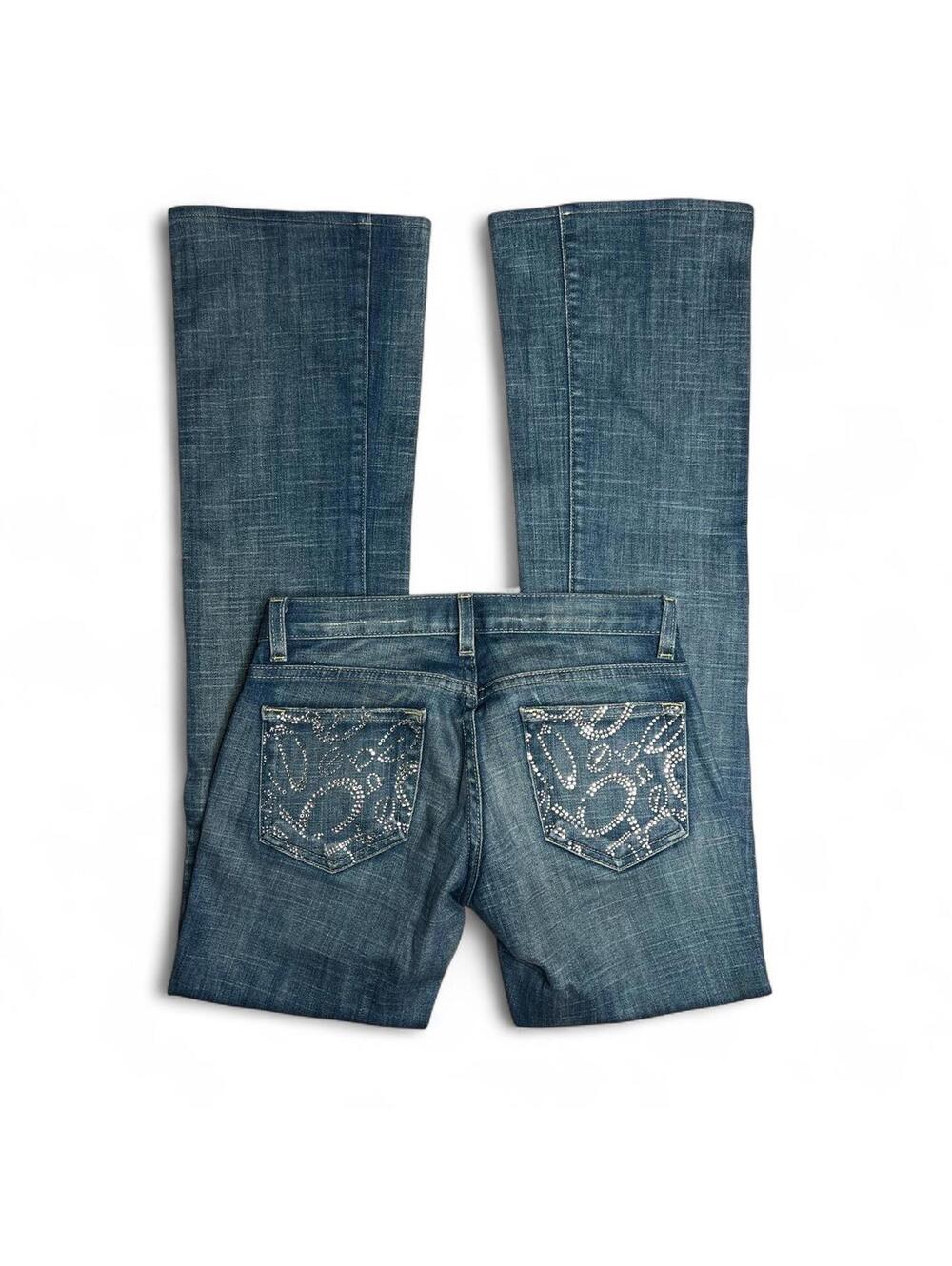 y2k Bebe low rise flared jeans